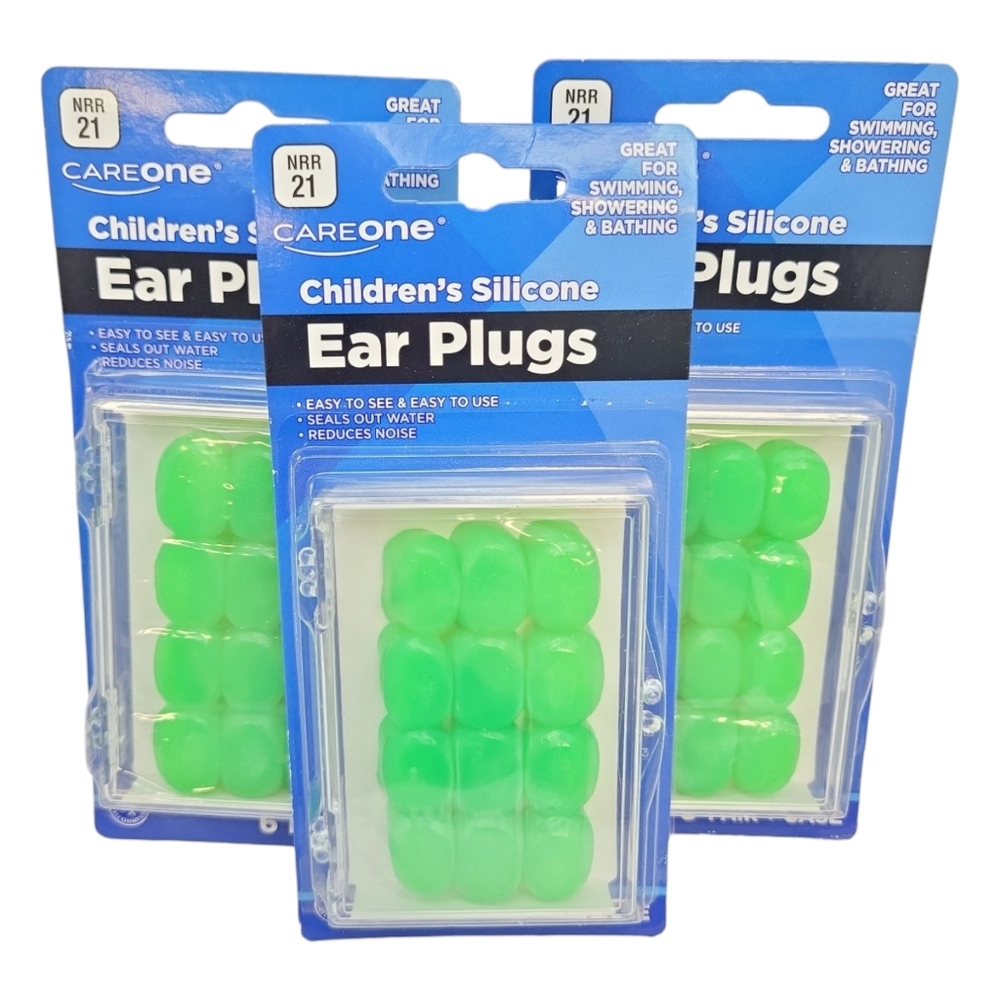 18 Pair CareOne Children's Silicone Moldable Ear Plugs, Noise Reducing Swim Bath